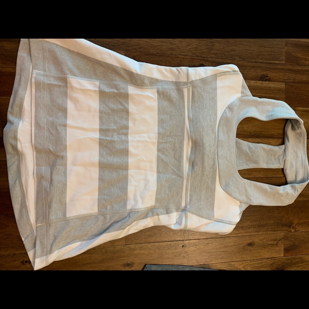 Lululemon Athletica striped scoop neck tank